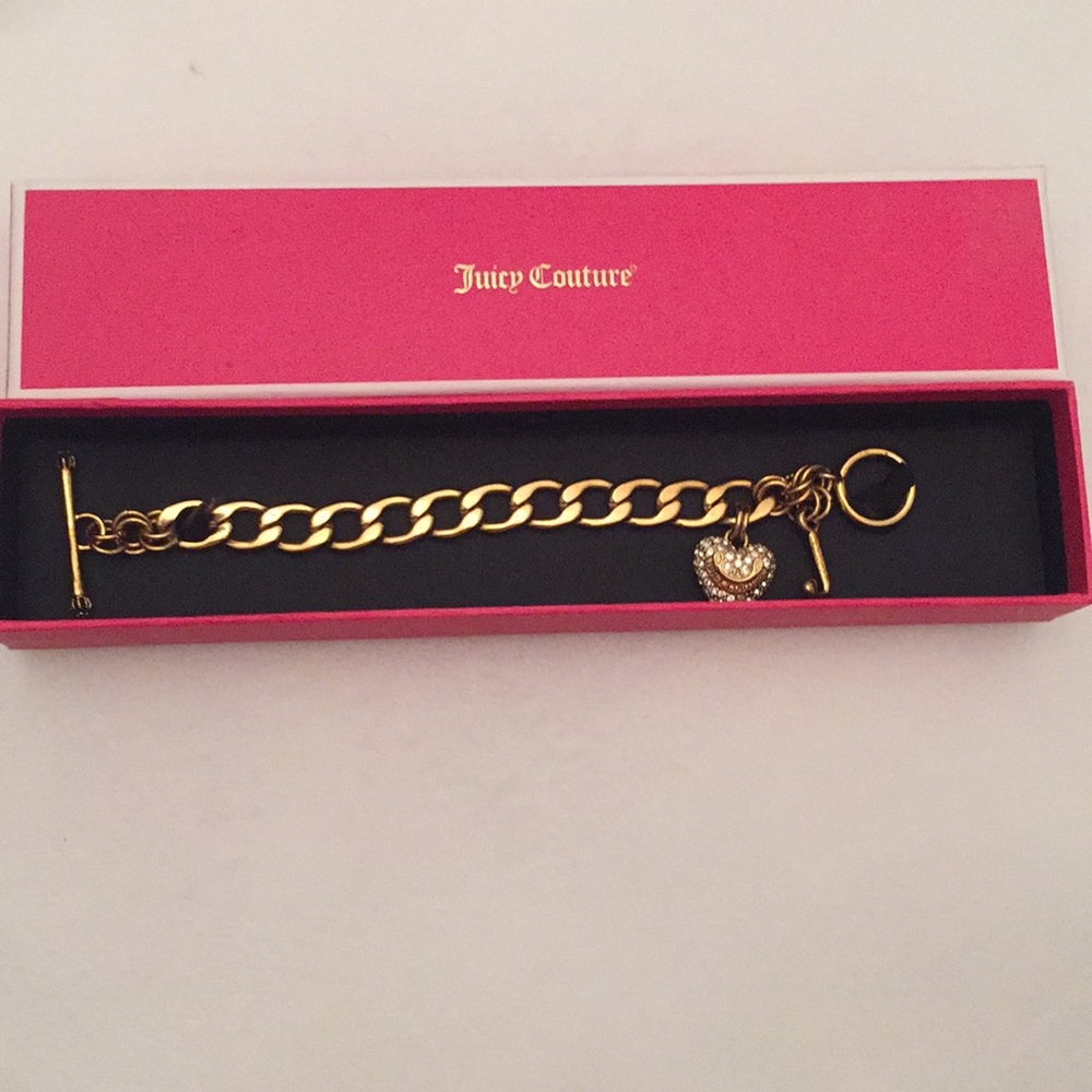 Gold Juicy Couture charm bracelet